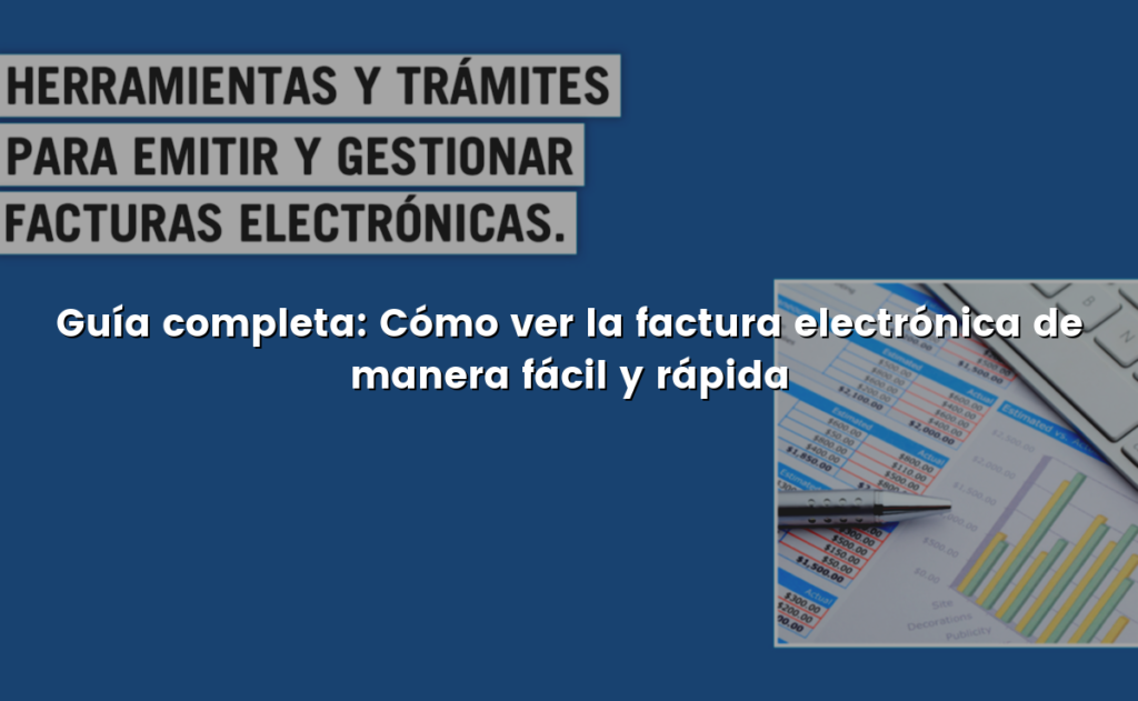 Guía completa: Cómo ver la factura electrónica de manera fácil y rápida