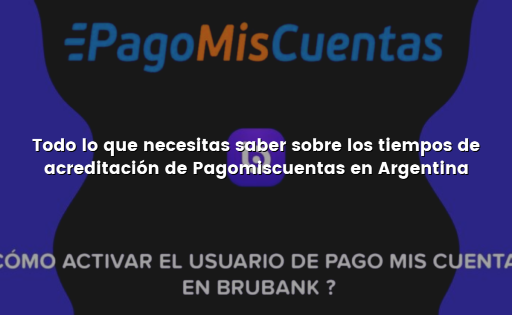 Todo lo que necesitas saber sobre los tiempos de acreditación de Pagomiscuentas en Argentina