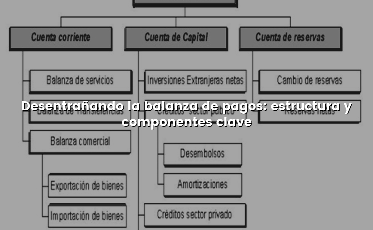 Desentrañando la balanza de pagos: estructura y componentes clave