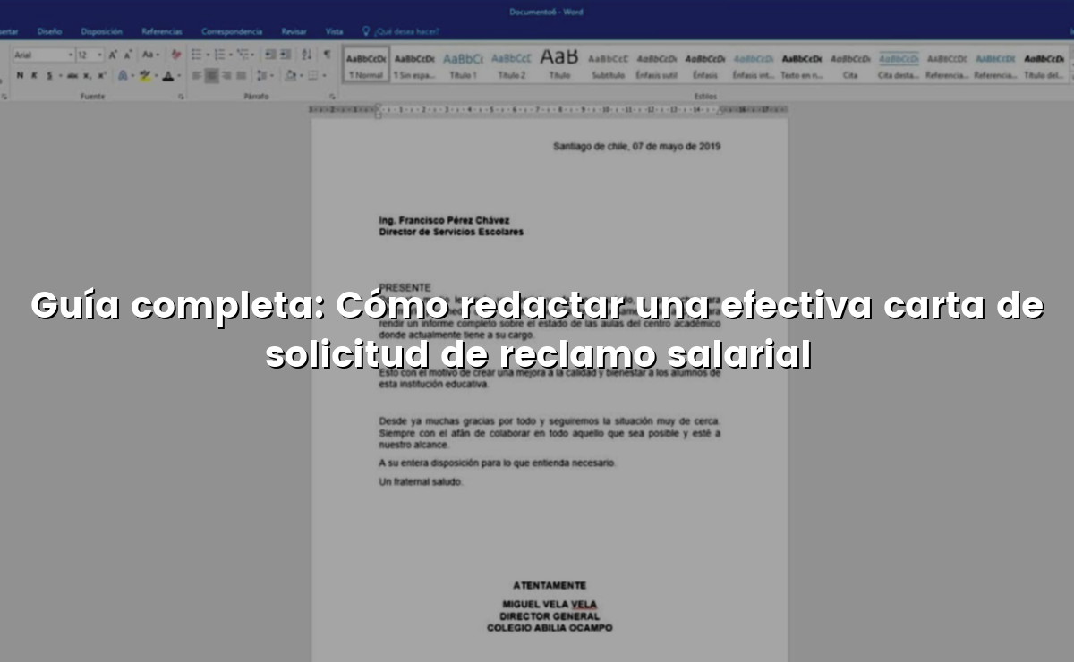 Guía completa: Cómo redactar una efectiva carta de solicitud de reclamo